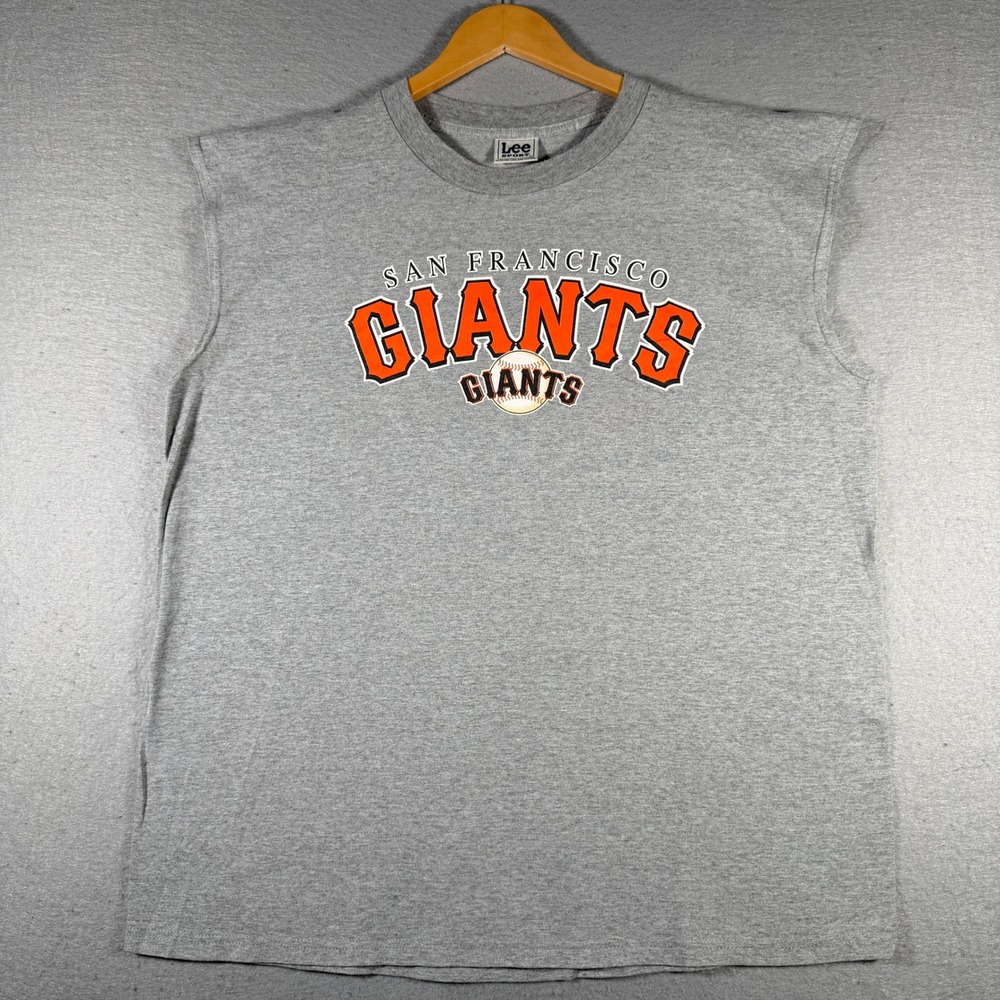Lee Sport San Francisco Giants Mens‎ Gray Sleeveless Muscle Tee Shirt MLB Large